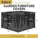 Futura Premium 200x200x90cm Square Garden Furniture Cover 600D Oxford view 5