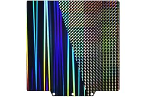 IDEAFORMER IR3 IdeaFormer Textured H1H Build Plate for Adventurer 5M/5M Pro, Flexible Rainbow Streak+Phantom H1H Spring Steel Sheet 235x235mm for Flashforge 3D Printers Print Bed (No Magnetic Surface Plate)