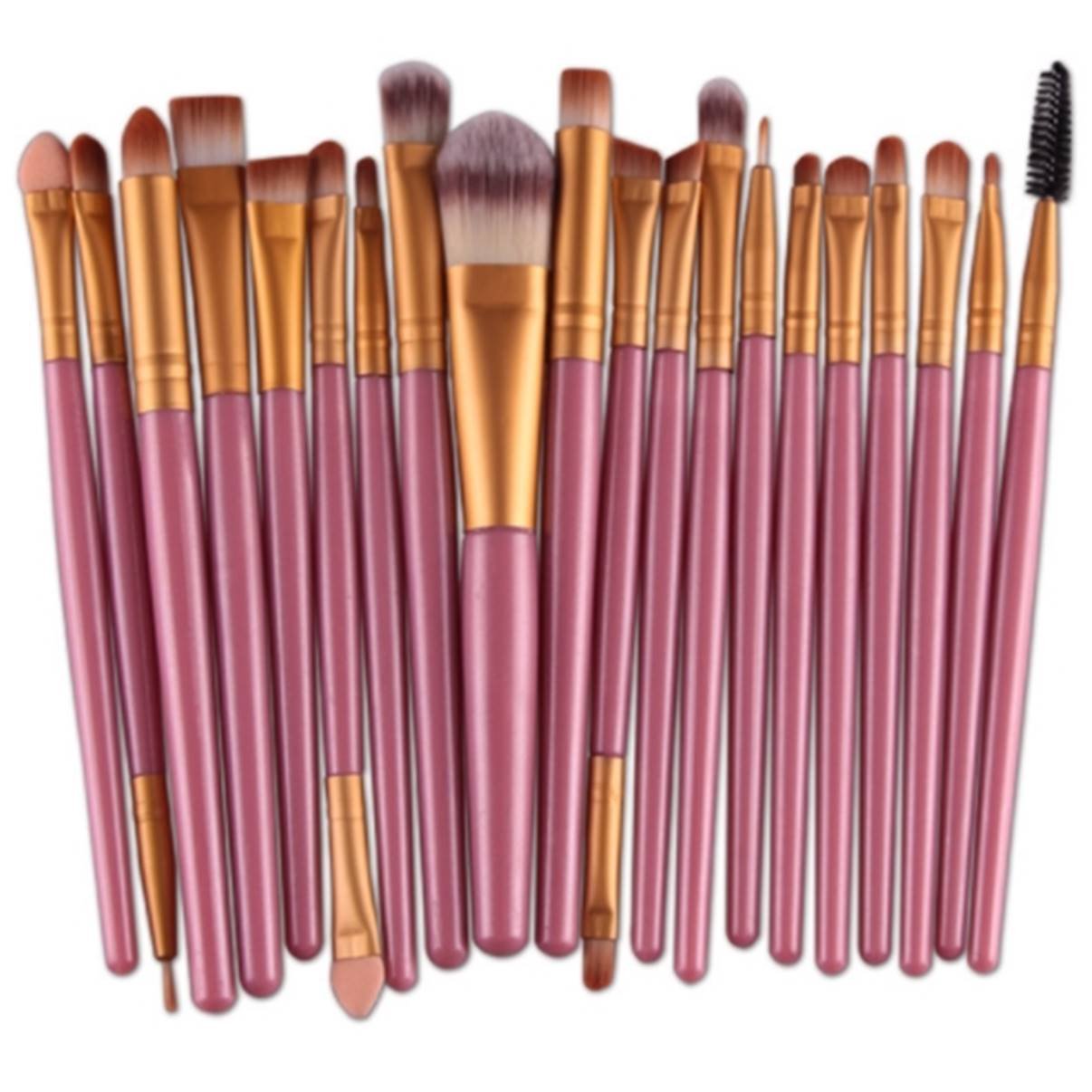 20 Pcs Makeup Brush Set Eye Shadow Eyelash Eyeliner Eyebrow Eyeshadow Cosmetic Soft Make Up Brushes Tool Premium Synthetic Techniques Cosmetics Eyes Palette Powder Filler Containers Tools Kit, Type-18