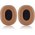 JECOBB Replacement Earpads for Audio-Technica ATH M50X M40X M30X M20X Professional Studio Monitor Headphones with Protein Leather & Memory Foam Ear Cushions (Brown)
