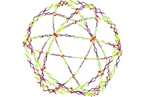 BOOBYSUU Large Plastic Breathing Toy Sphere, Novelty Rainbow Expandable Ball from 11.8" to 39.4", Expanding Sphere for Designed Specifically for Girls and Boys