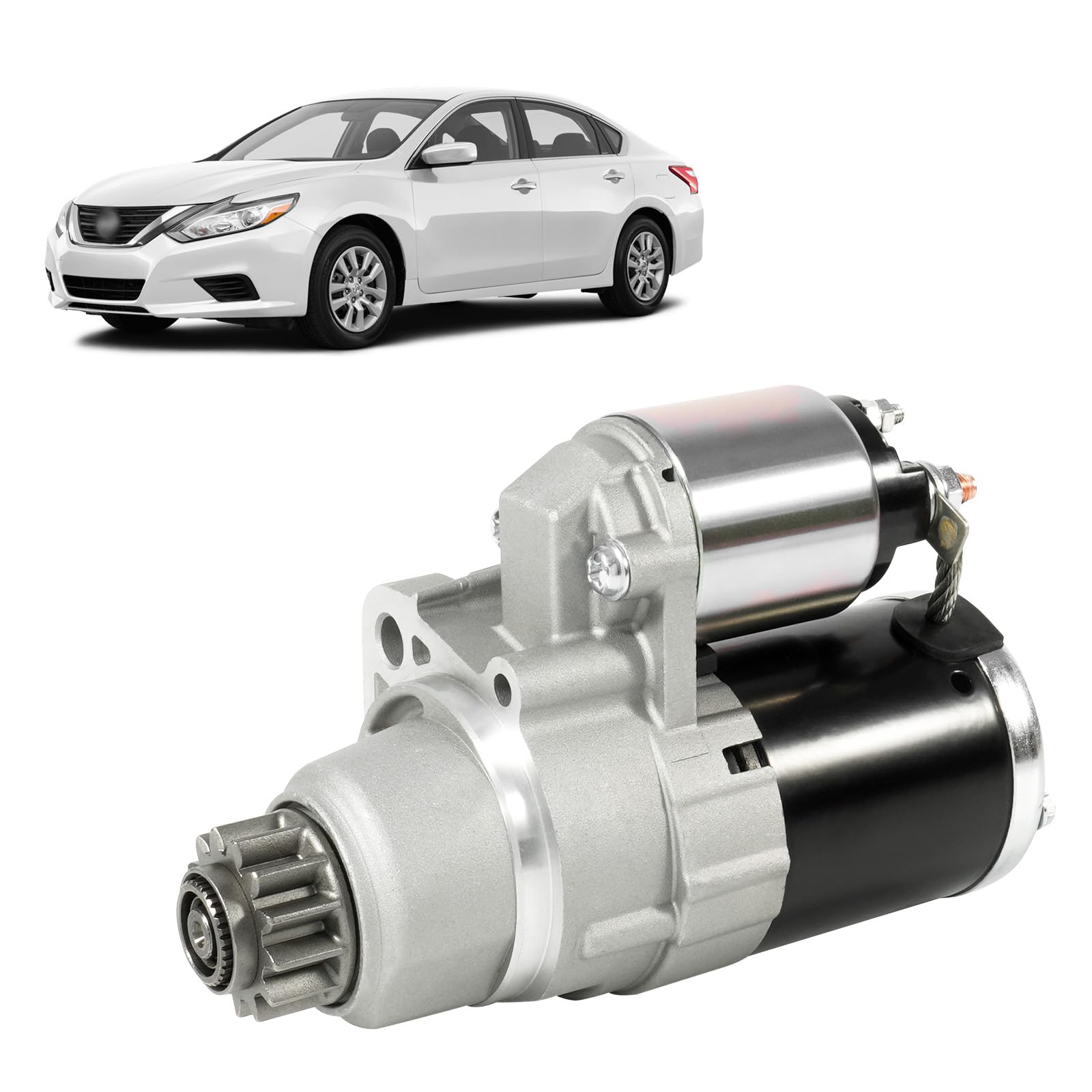 Photo 1 of loosoo New Starter Motor 1.4A 12V, 23300-3TA0C Fit for Nissan Rogue L4 2.5L 2014-2020 Altima L4 2.5L 2013-2018 Replace 1035177A 16198 41048310