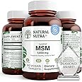 Natural Nutra OptiMSM, MSM Supplement with Sulfur, Cartilage Health, Prevent Thinning Hair, Increase Joint Flexibility and Bone Health, Support Fluid Balance, Weight Loss, 1000 mg, 60 Vegan Tablets