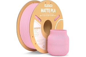 ELEGOO Matte PLA Filament Sakura Pink 1KG, 1.75mm 3D Printer Filament Dimensional Accuracy +/- 0.02mm, 1kg Carboard Spool (2.2lbs) for Most FDM 3D Printers