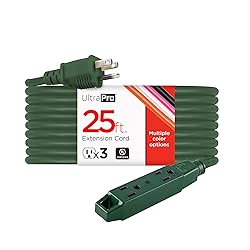 UltraPro 25 Ft Indoor Extension Cord 3 Outlet