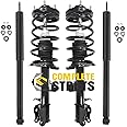 COMPLETESTRUTS - Front Complete Strut Assemblies with Coil Springs and Rear Shock Absorbers Replacement for 2008-2012 Ford Escape - Set of 4