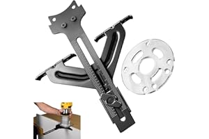 DNP618 Fixed Base Compact Router Edge Guide, Compatible with DeWalt Porter-CabLe 450 & 451, DCW600B 20V Max XR Cordless, DWP6