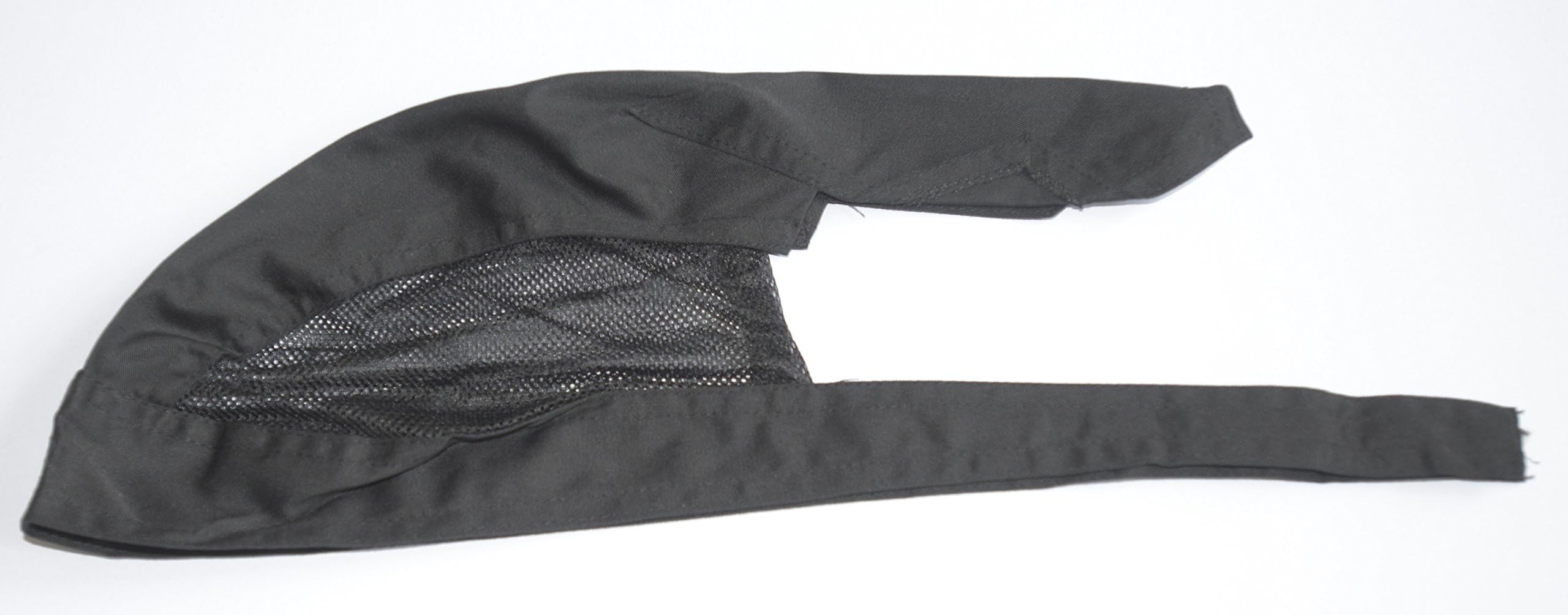 100% cotton BLACK ZANDANA with thermal cool sides(iconic unisex bandana thats comfortable,cool and functional all rolled into one). IDEAL CHEFS ZANDANA