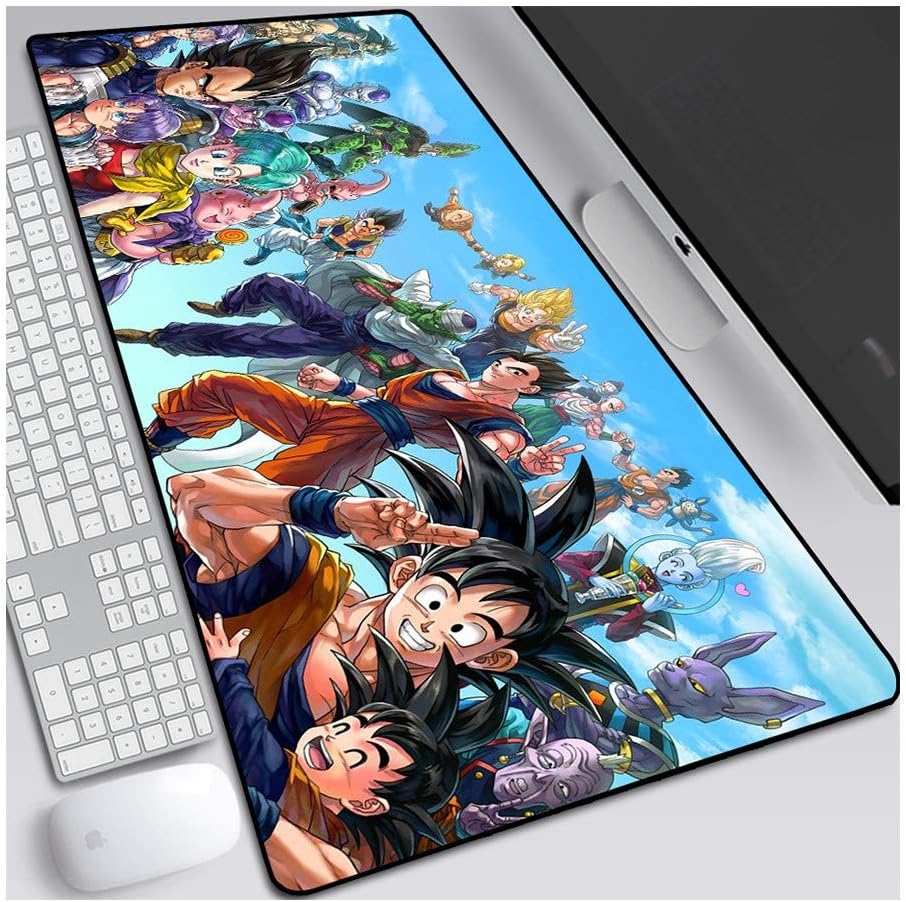 Mouse Mat Dragon Ball Game Office Mouse Pad, Non-Slip Rubber Bottom Pad For Pc, Pc,N