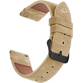 WOUKUP Quick Release Suede Leather Watch Bands Vintage Watchband for Men Watch Strap 18mm 19mm 20mm 21mm 22mm 24mm
