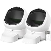 Bundle of PETLIBRO Automatic Litter Box with Extra 40 Count Litter Liners, Auto Odor-Control Self Cleaning Litter Box with Multi-Cats Recognition, Usage Tracking, Safety Sensors