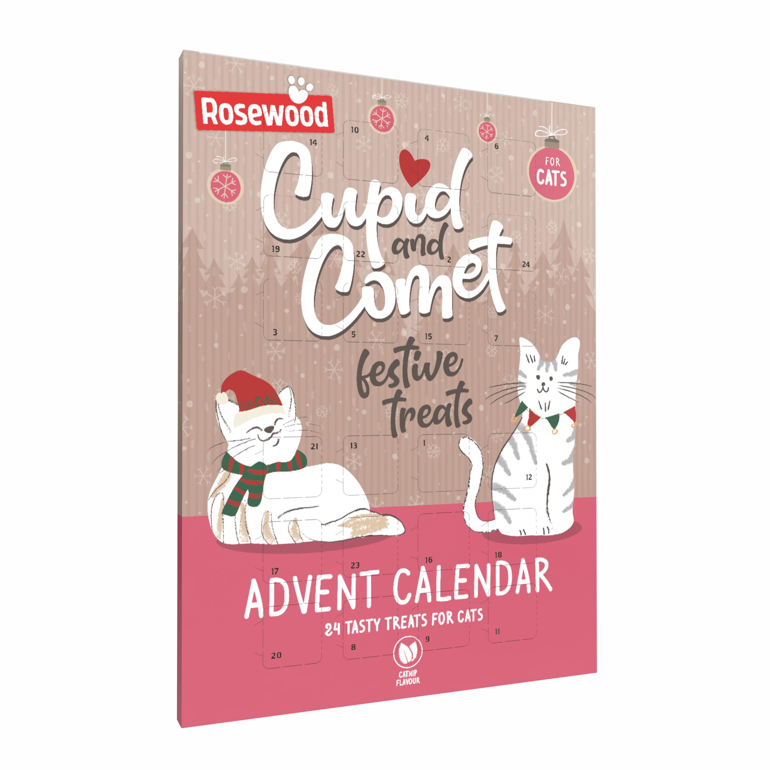 Rosewood Cupid and Comet Christmas Advent Treat Calendar for Cats