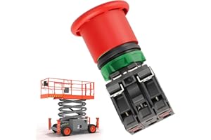 Kozlira Emergency Stop Switch 144647 Fit for Skyjack Scissor Lift SJ6832 RT - Replace SJ144647 Platform E-St Switch Button Assembly