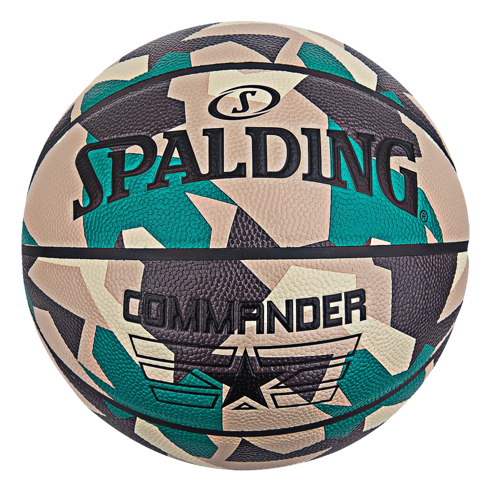 Spalding - Commander Series - Poly - Basketball ball - Size 7 - Basketball - Certified ball - Material Rubber - Outdoor - Anti-slip - Excellent grip - Official weight and size