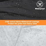 Ezilif Waterproof BBQ Cover 120x60x120 cm Oxford Heavy Duty Reflective view 5
