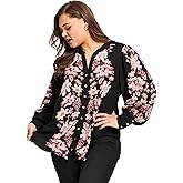 Avenue Women's Plus Size Sofia Long Sleeve Blouse