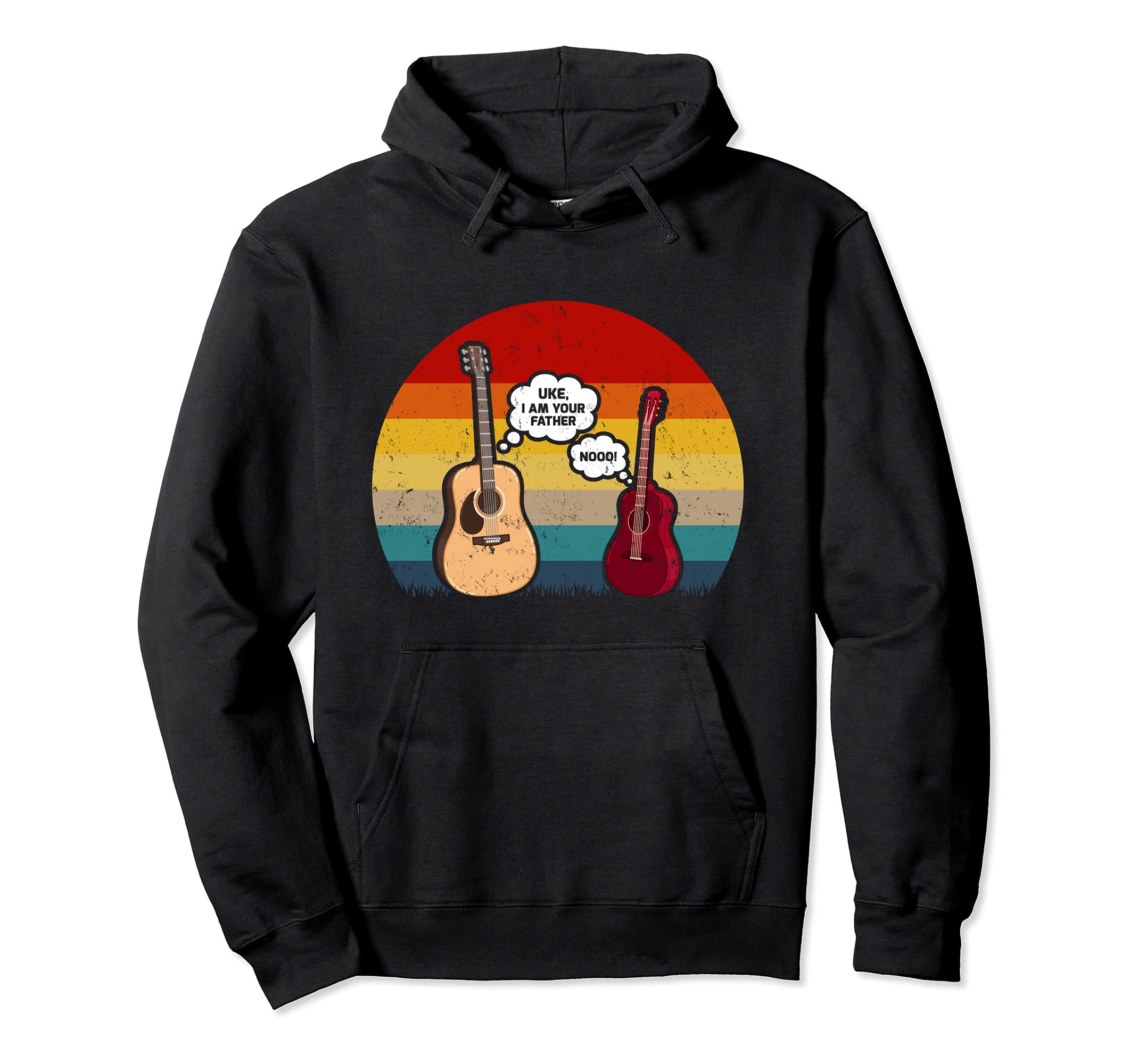 Vintage Ukulele Guitar Music Lover Uke I Am Your Father Pullover Hoodie