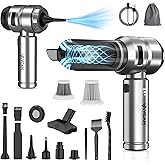 VCAN ACTIVE Car Vacuum Portable Cordless 22000PA High Power with Brushless Motor 4-in-1 Compressed Air Duster & Air Blower & Pump Hand Held Vacuum for Car, Home, Office, Ideal Gifts for Men & Women