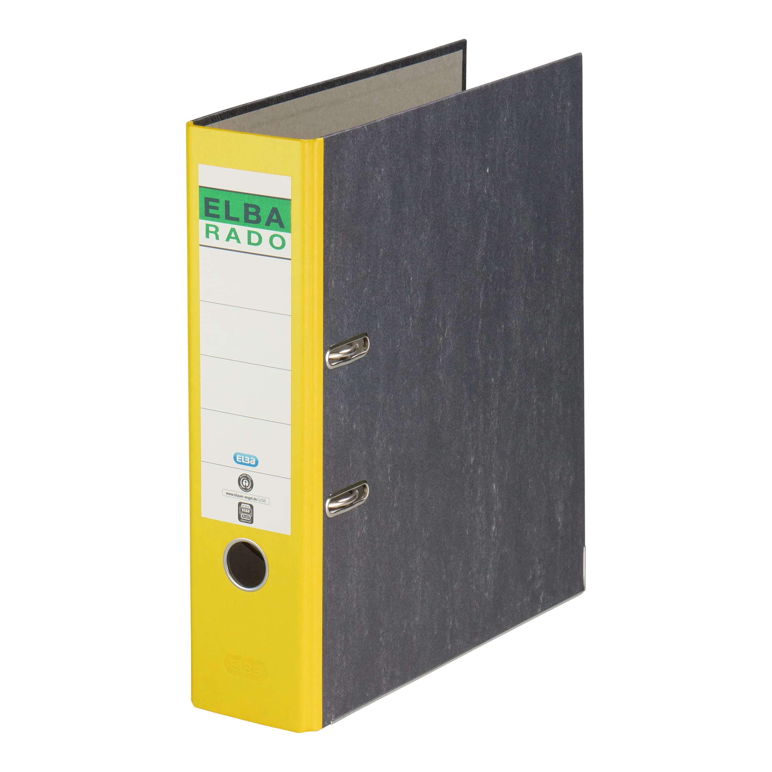 Elba Rado Ring Binder/Folder, Clouded Marble A4, Wide (1 Item) Yellow — image 1