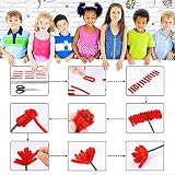 Caydo 100Pcs Pipe Cleaners 10 Colors Chenille Stems 6mm x 30cm Craft Supplies view 5