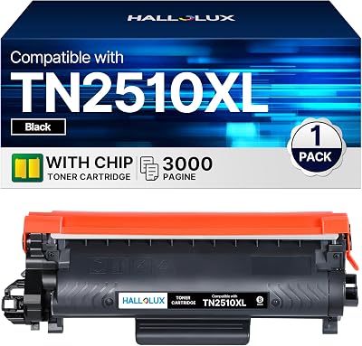 HALLOLUX TN2510XL Toner Cartridge Black for Brother HL/LCP/MFC Series 3000pp