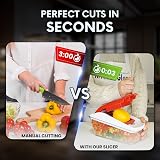 AEX 8-Blade Manual Vegetable Chopper with Container and Tools view 9