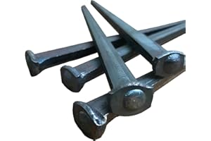 OLD NAIL SOURCE 8"- Steel Square Common Rose Head STANDARD-80d Nails (5-Nails)