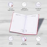 evelay 2027 Diary A4 A5 Page-a-Day Hardback Planner Burgundy view 6