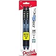 Pentel EnerGel-X Retractable Liquid Gel Pen 0.7mm, Metal Tip, Medium, Black Ink, Pack of 2 (BL107BP2A)