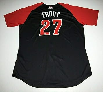 mike trout signed jersey