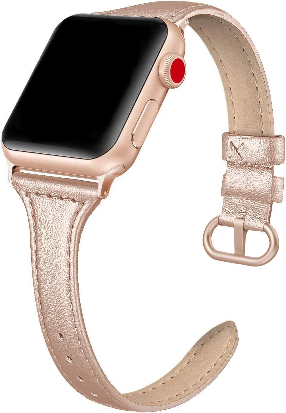 PARMPH Leather Band Compatible for iWatch 38mm 40mm 41mm 42mm(Series 10)