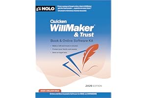 Quicken Willmaker & Trust 2026: Book & Online Software Kit
