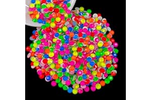 CLEKSPOYE Hotfix Rhinestones for Bedazzling,Glass Gems Hot Fix Crystal Neon Rhinestones for Clothes,Diamonds for Crafts,Shoes,Mixed Neon,SS16,1440pcs