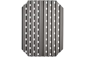 GRILL GRATE BRAND THE ORIGINAL RAISED RAIL DESIGN GET FIRED UP · WWW.GRILLGRATE.COM GrillGrate Grill Grate for Medium Big Green Egg | Hard Anodized Aluminum | Kamado Grill Accessories | Premium Charcoal Grill Accessories | 13.75 ” Deep x 10.5" Wide