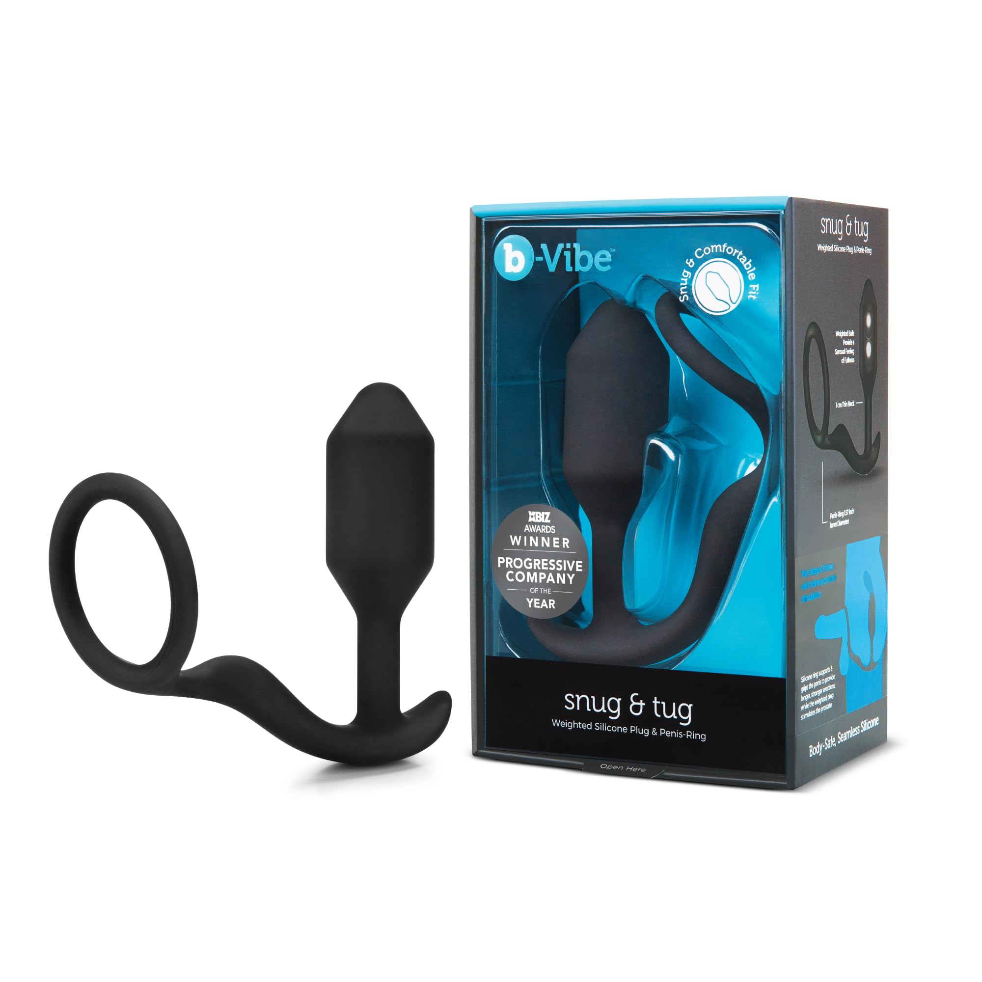 B-Vibe Snug and Tug Black, 200 g