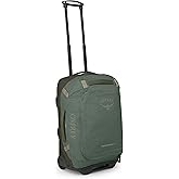 Osprey Transporter 40L Wheeled Travel Duffel Bag, Green OS | wheeled duffel, rolling suitcase, carry on luggage, travel bag, carry on travel, flight friendly, wheeled luggage, OS size