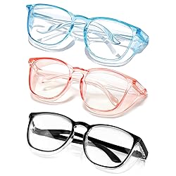 SQIMZAR 3 PCS Safety Glasses Goggles For Women