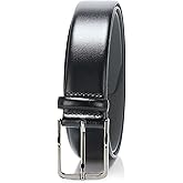 BOSS Gun Metal Buckle Smooth Leather Belt