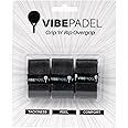 VIBEPADEL | Padel Grip for Tacky Feel | Grip 'n' Rip Padel Overgrip | Padel Racket Grip Tape | Padel, Pickleball, Squash and Badminton Racket Grip Tape | Padel Accessories and Padel Gifts | 3 Pack