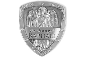 Angelstar 15512 Archangel Pocket Shield Token, 1-1/4 by 1-Inch, Raphael