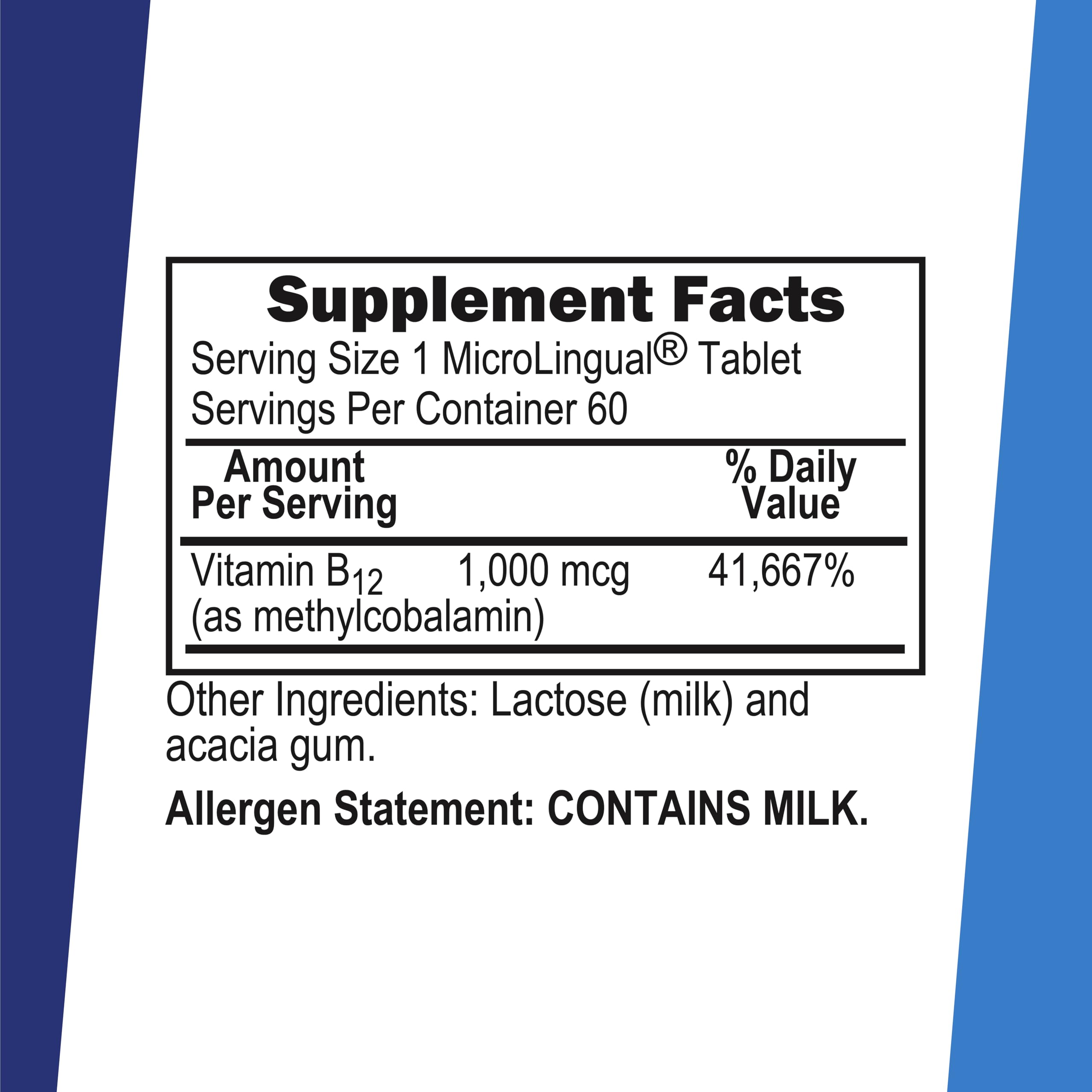Superior Source No Shot Methylcobalamin B-12 1,000 mcg - Vitamin B-12 to Support Energy Production, Brain Health & Overall Wellness - Sublingual Tablets for Rapid Absorption - 60 Dissolving Tablets