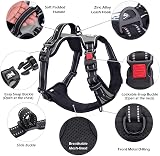 PoyPet No Pull Dog Harness Reflective Front Chest Clip Grey S view 7