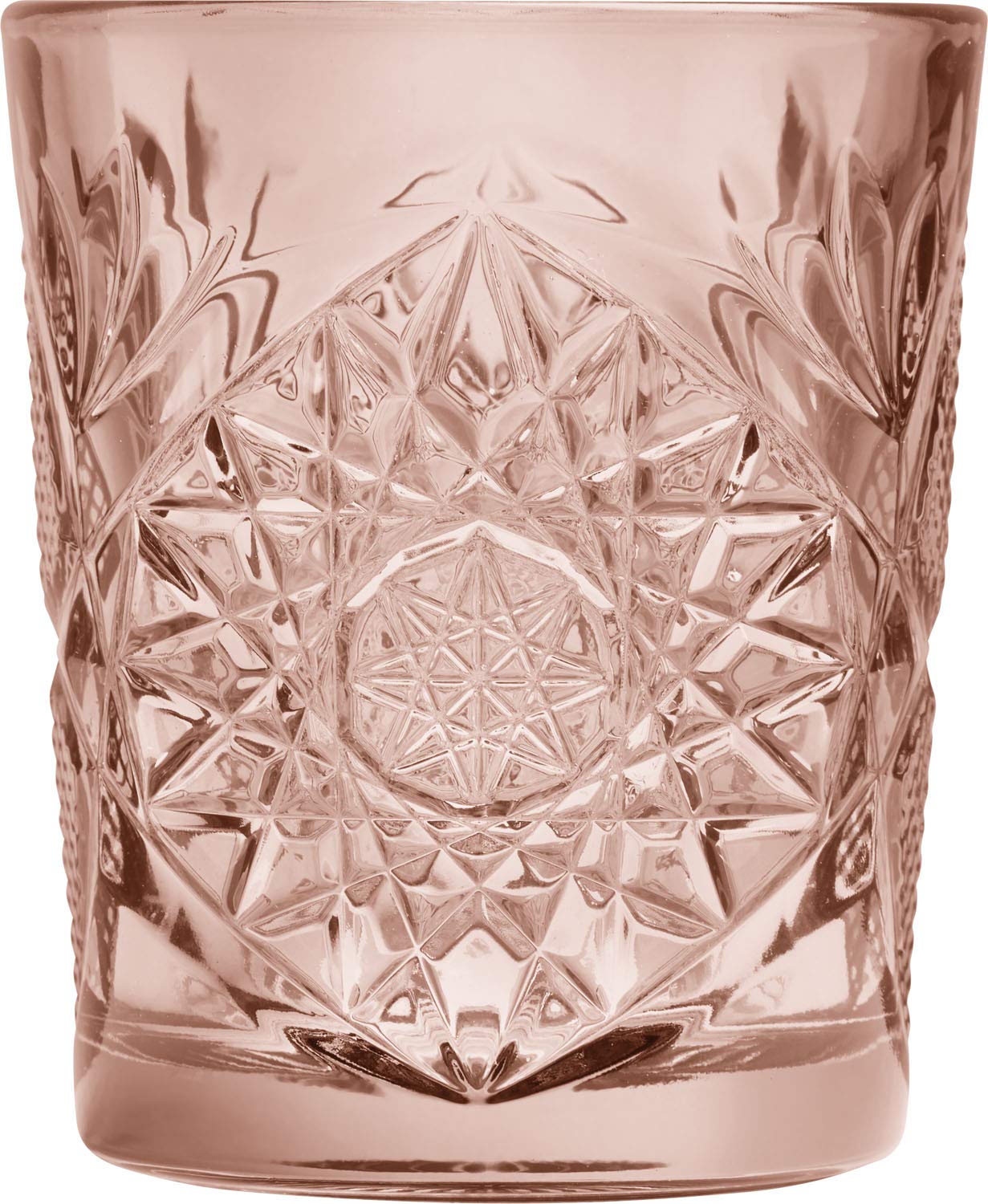 LIBBEY Hobstar Glass Tumbler, Capacity: 35 cl, Pink, Set of 6