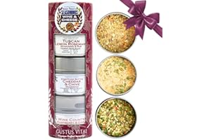 Wine & Cheese House Reserve Seasonings | | Gift Packaged Set of 3 Spice Blends | All Natural, Non GMO | Gourmet Infused Spice & Herb Blends | Perfect for Appetizers | Small Batch, Hand Made Hors D'Oeuvre Seasonings | Made in USA | No Artificial Ingredients, Authentic Flavors | GLP-1 Friendly | Artisanal Seasoning Gift Pack | Sustainably Sourced, Ultra Premium | Gustus Vitae | #553