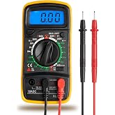 Digital Multimeter Manual-Ranging 600V AC/DC Voltage Tester Black | Voltage &amp; Current Tester, Electrical Measurement