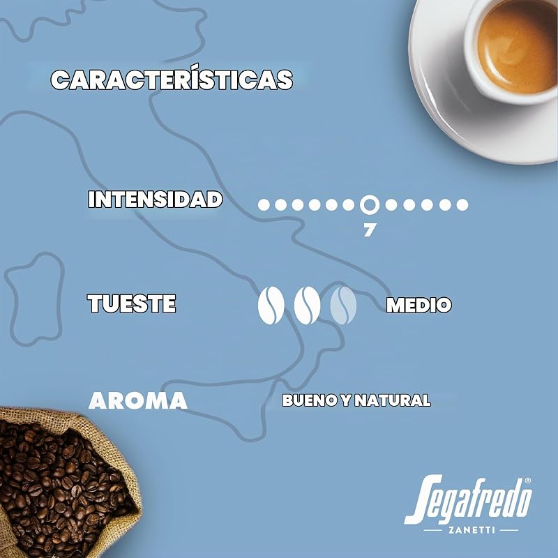 Zanetti 100 Cápsulas de Aluminio Compatibles con Nespresso Café Descafeinado con Método Natural (10 Cajas de 10 Cápsulas) - Adecuadas para Máquinas Nespresso Original