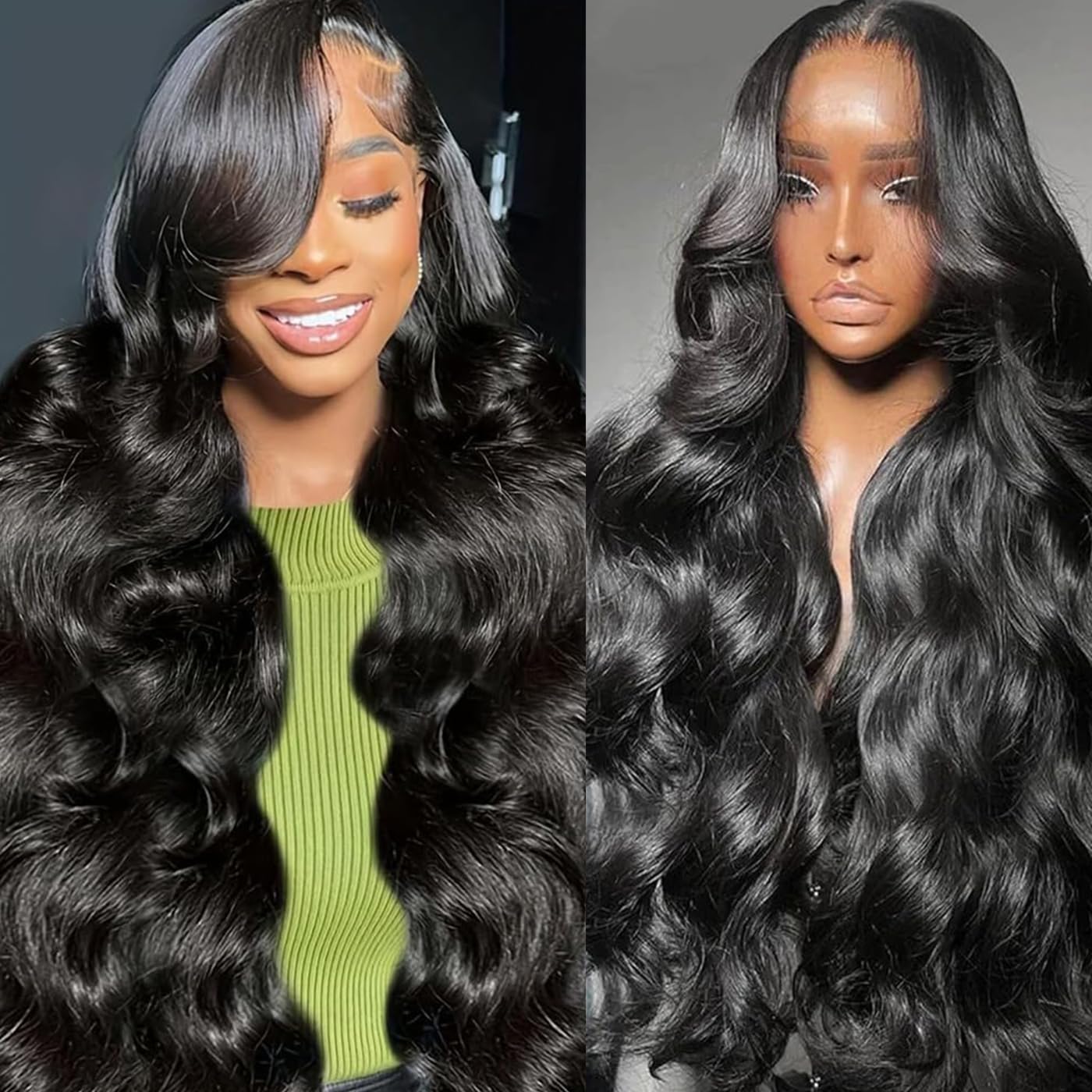 Body Wave Human Hair Wig Lace Front Wig For Women Human Hair 4x4 Transparent Lace Closure Wigs Natural Color Pre Plucked Bleached Knots Glueless 4x4 Brazilian Virgin Lace Closure Wigs 20 Inch — image 1