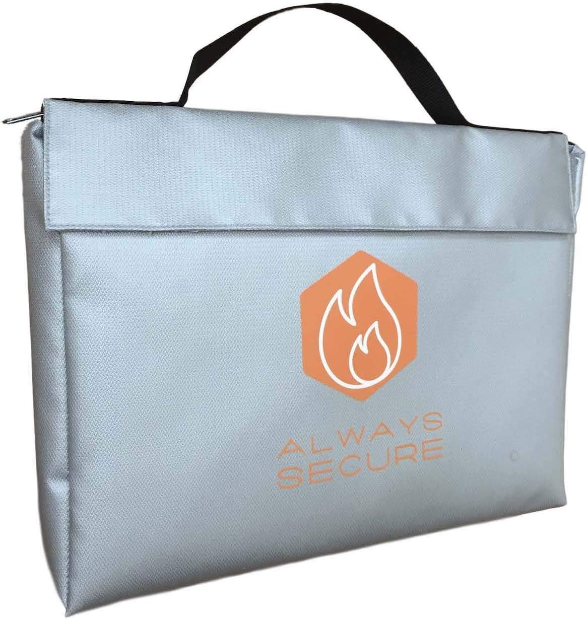ALWAYS SECURE Extra Large (15"x11"x2") Fireproof and Waterproof
