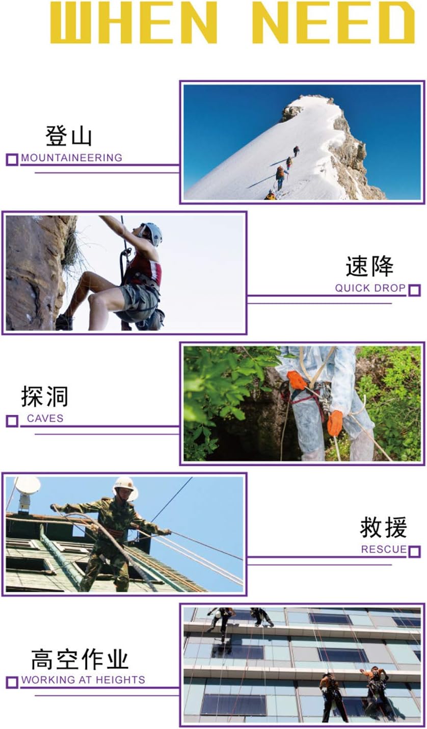Yaesport Climbing Left Hand Ascender Rock Climbing Tree Arborist Rappelling Gear Equipment Rope Clamp for 8~12MM Rope : Sports & Outdoors