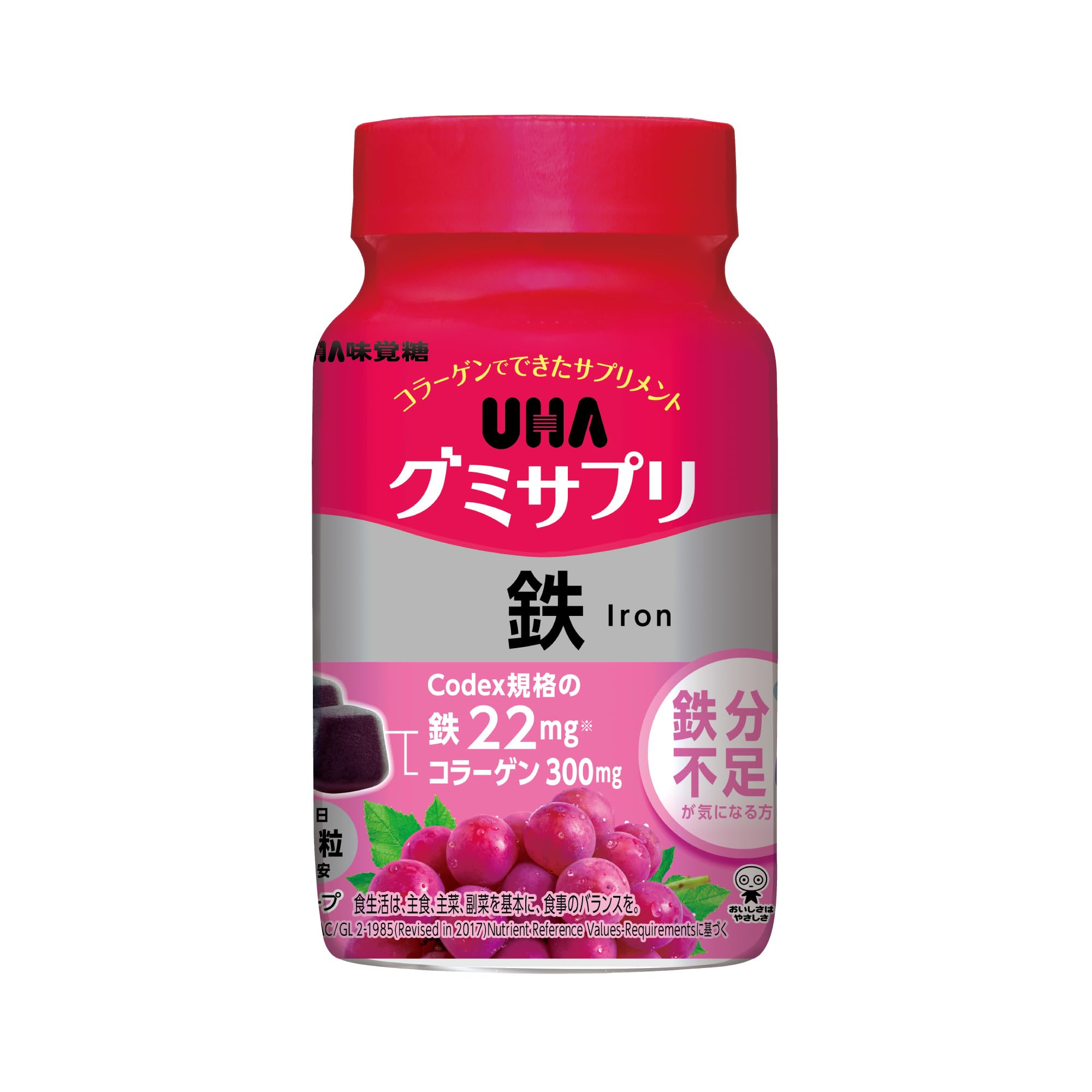 UHA味覚糖 グミサプリ 鉄 30日分 60粒 1日2粒 グレープ味商品画像